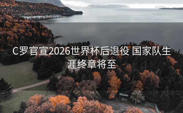 C罗官宣2026世界杯后退役 国家队生涯终章将至
